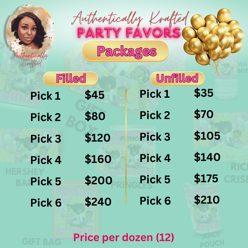 Custom Party Items